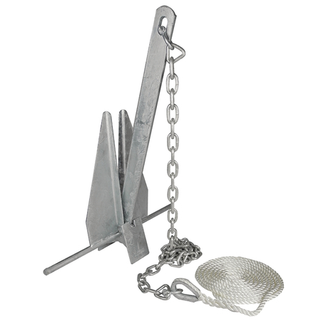 SEACHOICE Anchor Kit w/Anchor, 1/4"x4' Lead w/2 5/16" Shackles, 3/8"x150' Line 41732